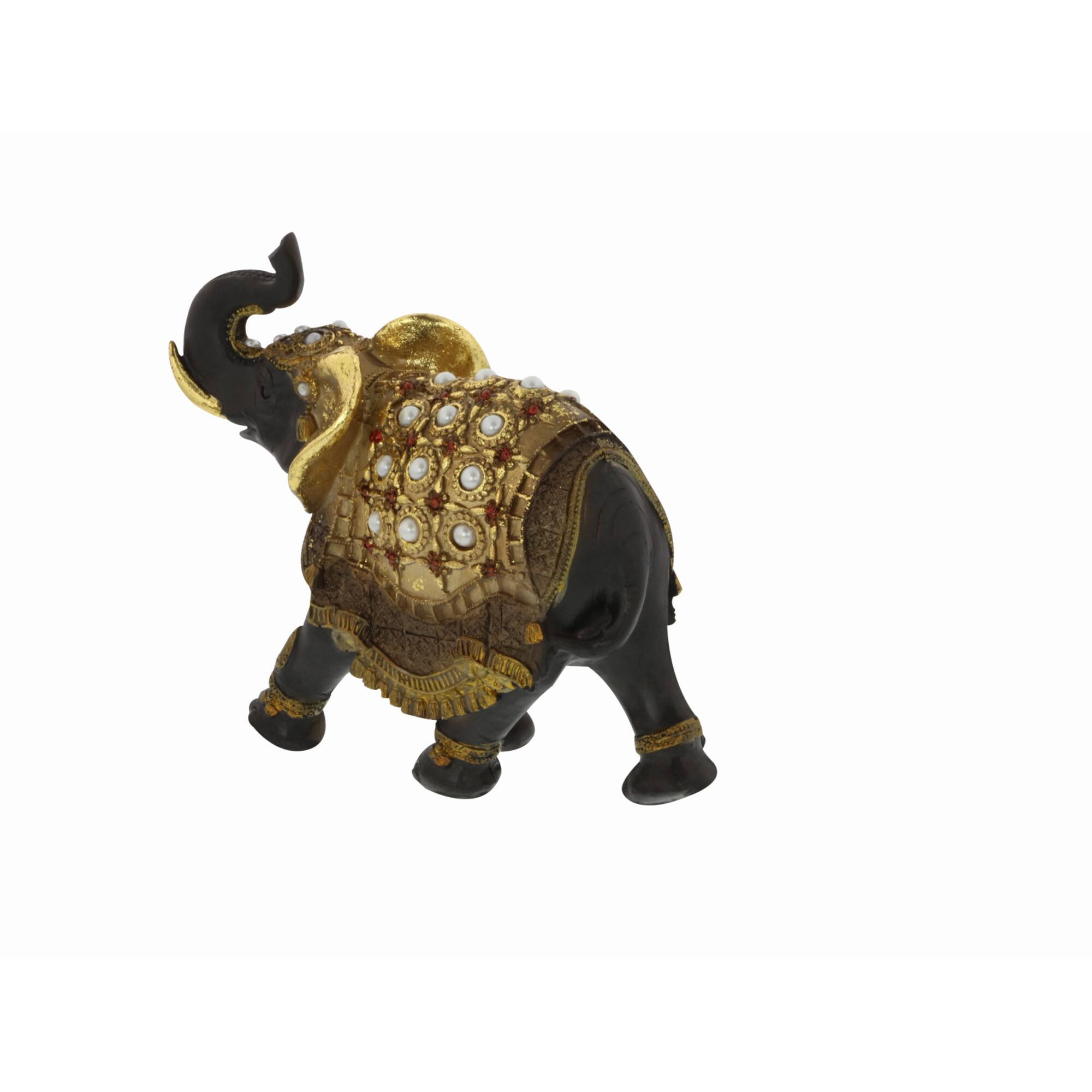 Gold Eclectic Elephant Sculpture Set